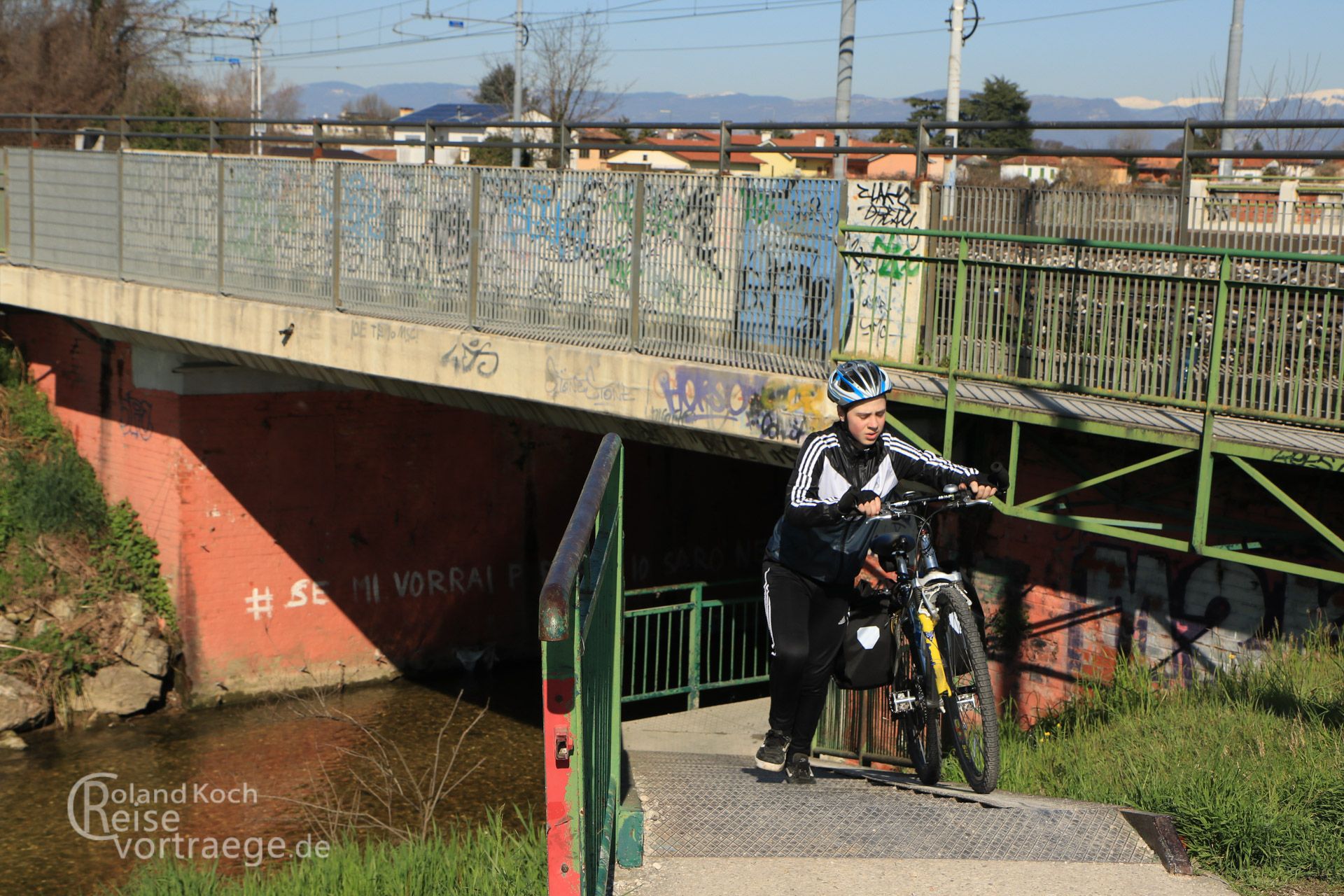 mit Kindern per Rad über die Alpen, Via Claudia Augusta, Radweg am Muson